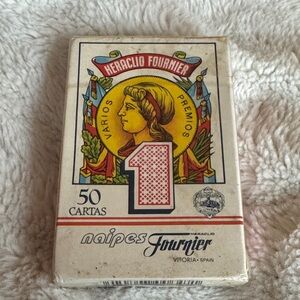 NWT VINTAGE ORIGINAL PLAYING CARDS FOURNIER 50 CARD PLAYING CARDS-NAIPE ESPAÑOL